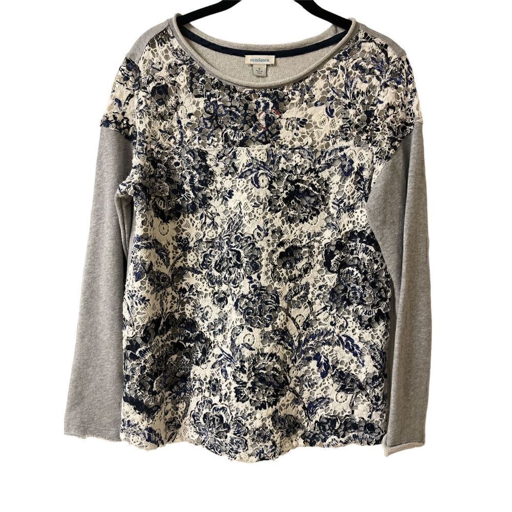 Sundance top gray and blue sz Small - Picture 1 of 5